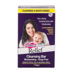Hope's Relief Cleansing Bar Soap-Free Natural Formula for Eczema, Psoriasis, and Dermatitis Prone Skin - Babies and