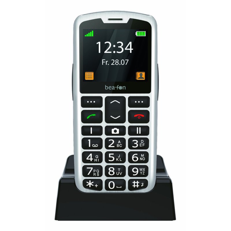 Beafon SL260 5.59 cm (2.2") Black, Silver Senior phone