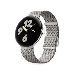 Google Pixel Watch 3 (41mm). Woven Band. Porcelain