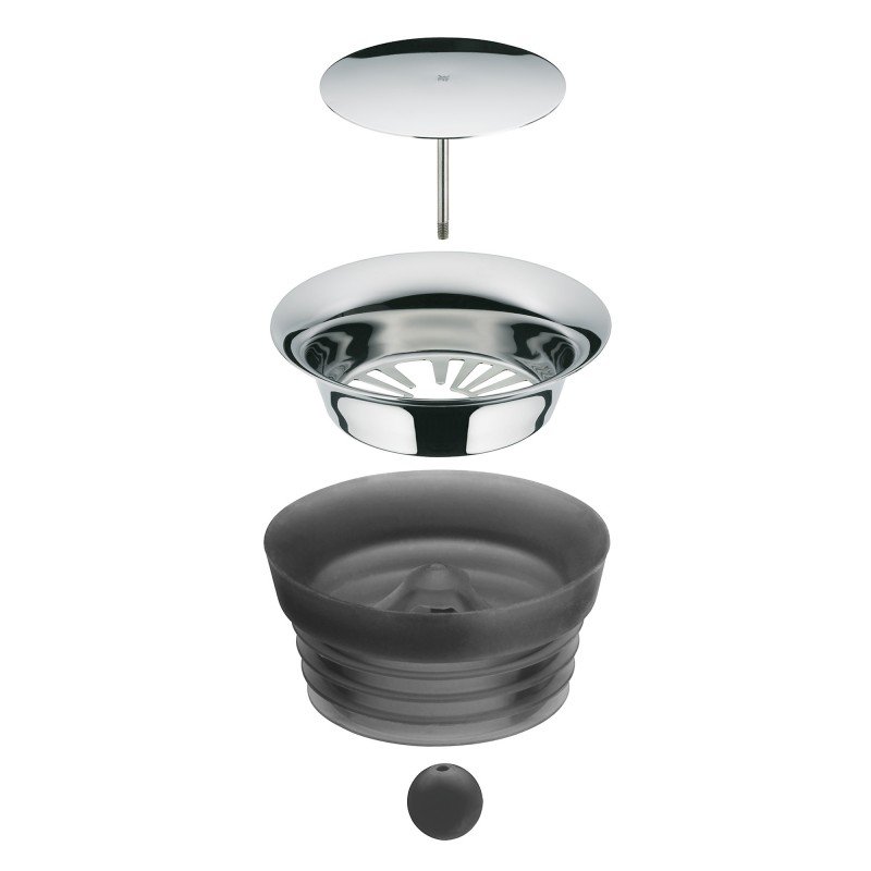 WMF Basic - Wasserkaraffe 1 L, Schwarz, Transparent