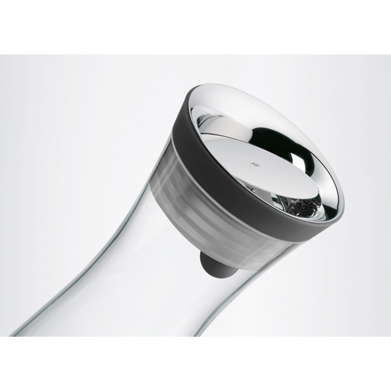 WMF Basic - Wasserkaraffe 1 L, Schwarz, Transparent