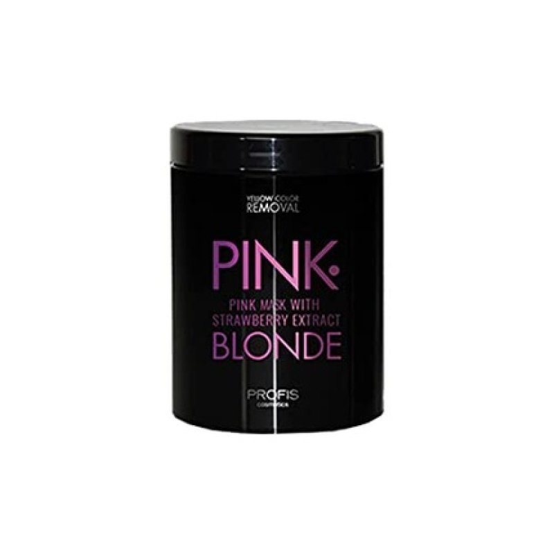 PINK BLONDE Pink Color Treatment Hair Mask with Strawberry Extract 1 Liter - Anti-Yellowing
