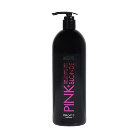 Pink Blonde Shampoo with Pink Color Pigments 1 Liter with Pump