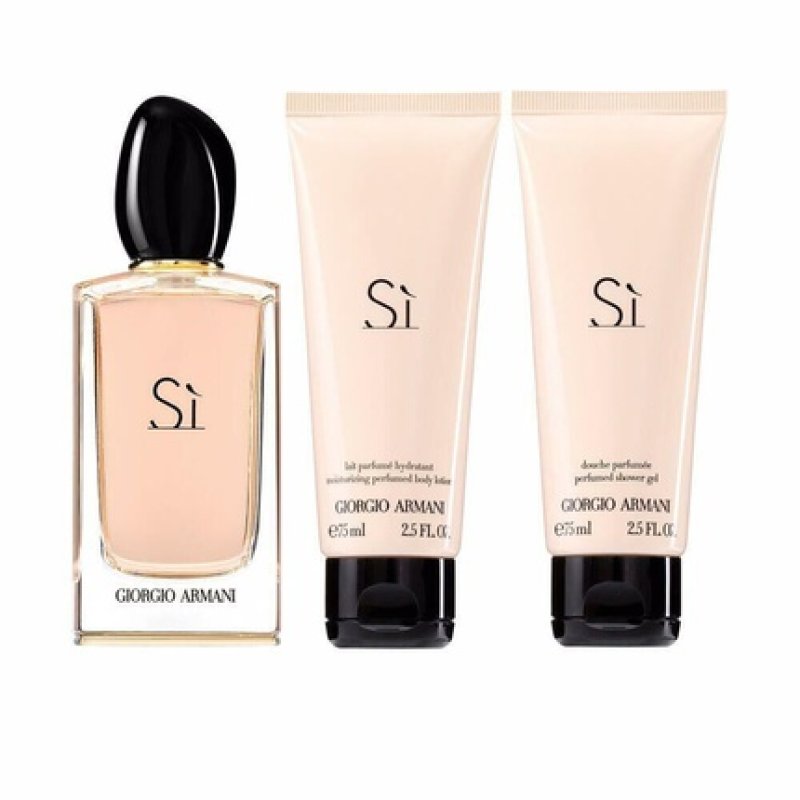 Giorgio Armani Si Eau de Parfum with Shower Gel and Body Lotion 100ml Spray