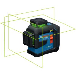Linienlaser GLL 80-33 G Professional (blau/schwarz, grüne Laserlinien, inkl. Universalhalter LB 10)