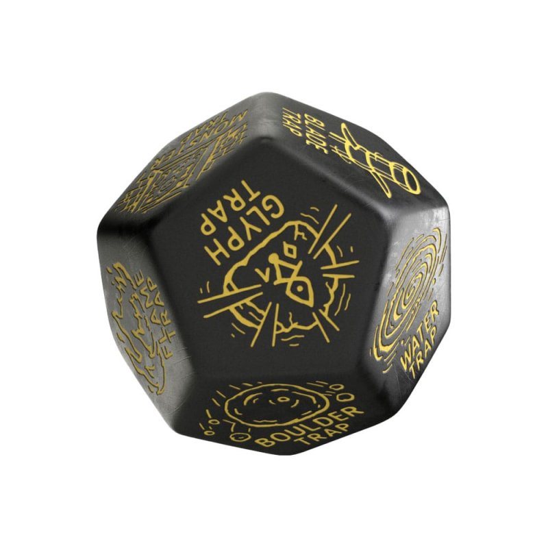 Viridian Jumbo Dice Trap Generator Die D12 Black