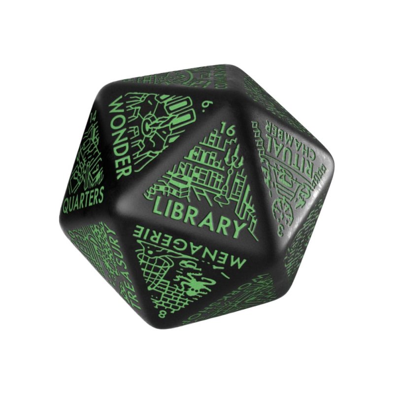 Viridian Jumbo Dice Dungeon Room Generator D20 Black