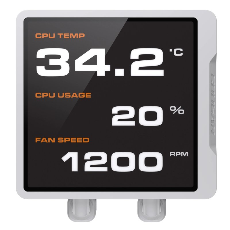 K COUGAR CPU Wasserkühlung Poseidon Vistek Pro 360,ARGB,Weiß