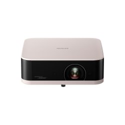 Epson Lifestudio Pop - EF-61R eleganter Smart-Projektor Rosenquarz, mit Sound by Bose und Google TV
