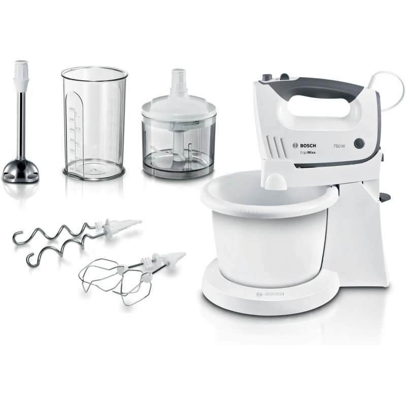 Bosch MFQ37490 mixer Hand mixer 750 W Grey White