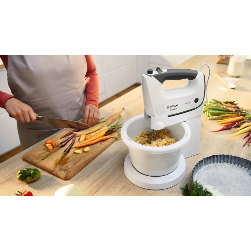 Bosch MFQ37490 mixer Hand mixer 750 W Grey White