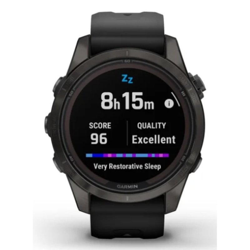 Garmin fēnix 7S Pro 3.05 cm (1.2") MIP 42 mm Digital 240 x 240 pixels Touchscreen Black Wi-Fi GPS (satellite)