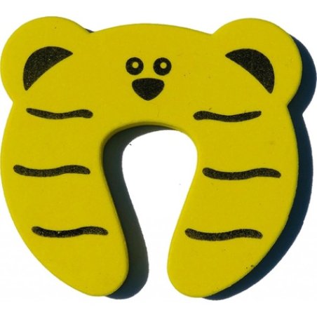 Foam Door Stopper Tiger for Kids and Pets Finger Animal Foam Window Stopper Pinch Protection Child Safety