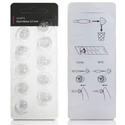 Ewanto Minifit 10 Pack Blister 12 Mm Openbass Ear Tips For Oticon Minifit Hearing Aids
