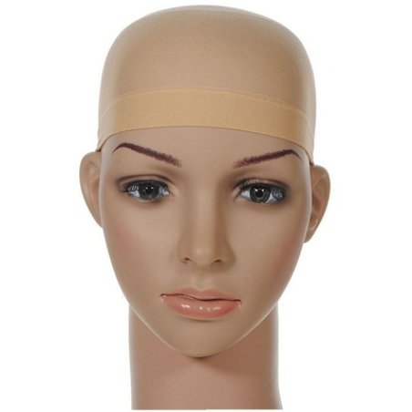 Ewanto Wig Cap 2-Pack Flexible Nylon In Beige Hh-9