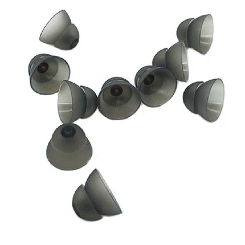 Ewanto Silicone Dome For Hearing Aids Size L 12mm Power Dome Anthracite Ha-17