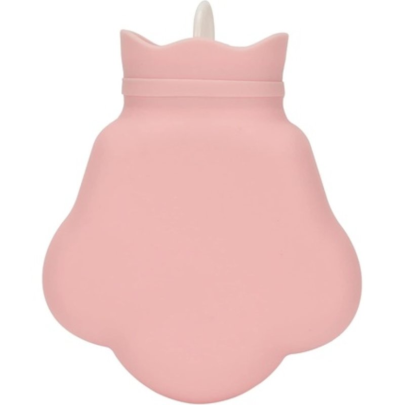 Mini Silicone Bear Paw Shape Hot Water Bottle Pink 200ml Bed Bottle Hand Warmer for Adults and Children