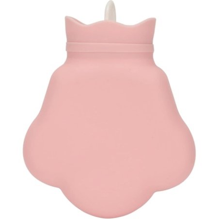 Mini Silicone Bear Paw Shape Hot Water Bottle Pink 200ml Bed Bottle Hand Warmer for Adults and Children