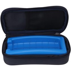 Ewanto Insulin Cooling Bag For 4 Ampoules, Inner Length 15cm With Cooling Element, Dark Blue