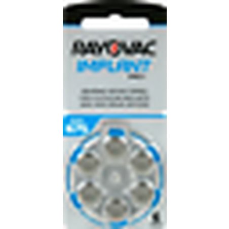 600 X Rayovac Hearing Aid Batteries 675 Cochlear Batteries 100x6er Bl Implant Pro
