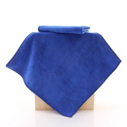 Ewanto Microfiber Cleaning Cloth All-Purpose 30 X 30 Cm Super Soft With Hanging Loop Blue Ha-28