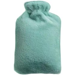 Ewanto Hot Water Bottle 1000 Ml With Cover For Children And Adults In Green