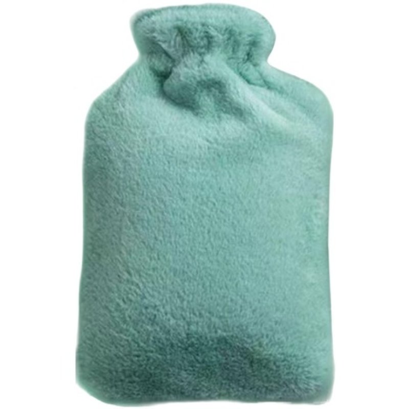 Ewanto Hot Water Bottle 1000 Ml With Cover For Children And Adults In Green