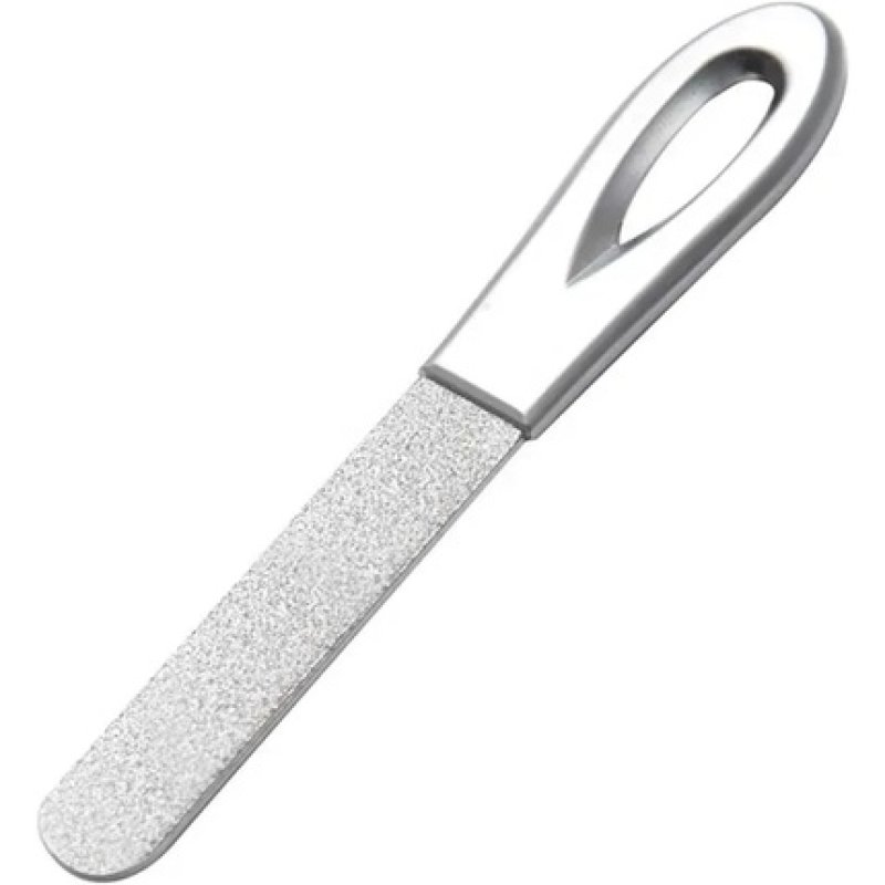 Double-Sided Stainless Steel Nail File Small Silver for Filing Nails and Artificial Nails Manicure Pedicure