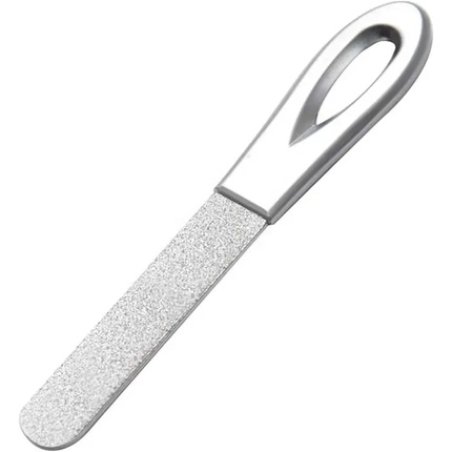 Double-Sided Stainless Steel Nail File Small Silver for Filing Nails and Artificial Nails Manicure Pedicure