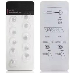 Ewanto Minifit 10 Pack 8 Mm Openbass Ear Tips For Oticon Hearing Aids