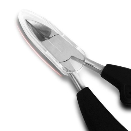 EWANTO Black Nail Clippers with Curved Tip HH-20