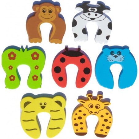 Giraffe Door Stopper for Kids and Pets Made of Foam Finger Animal Foam Window Stopper Pinch Protection Child Safety