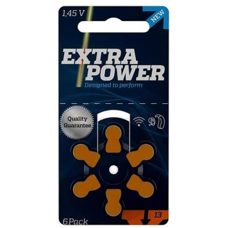 Wsa Extra Power Hearing Aid Batteries Size 13 6-Pack
