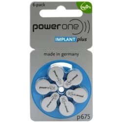 Power One 675 Implant Plus Hearing Aid Battery - 1x Blister