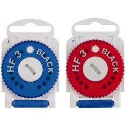 HF-3 Black Blue Cerumen Filter Left Side