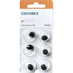 Connexx Sleeve Vented Xs Dome 6-Pack Blister Orange Silicone Hearing Aid Screen 10951152