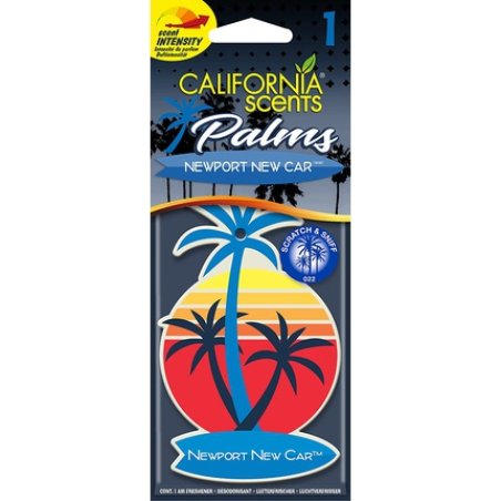 California Scents Palm Tree Air Freshener - Newport New Car - 1 Piece