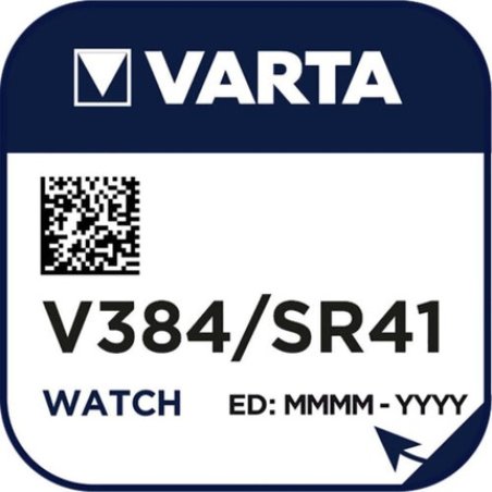 Varta Watch V384 Watch Cell Button Cell Sr 41 Sw Silver Oxide 42 Mah 1.55 V Pack Of 1
