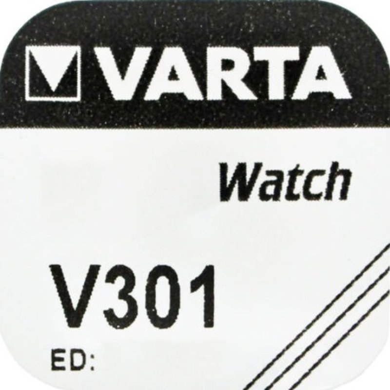 Varta Watch V301 Watch Cell Button Cell Sr 43 Sw Silver Oxide 95 Mah 1.55 V Pack Of 1