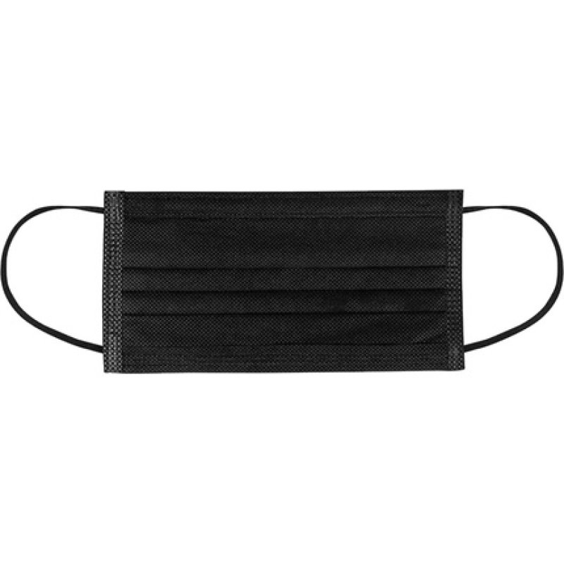 Ewanto Disposable Face Mask Op02 Black Nonwoven Fabric Ear Loops