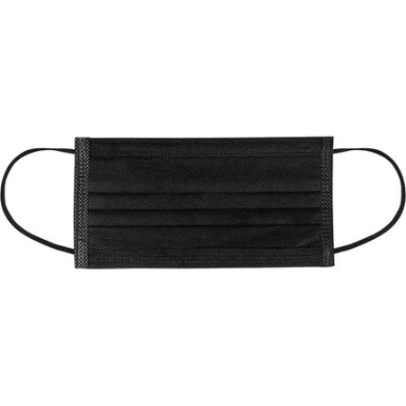 Ewanto Disposable Face Mask Op02 Black Nonwoven Fabric Ear Loops
