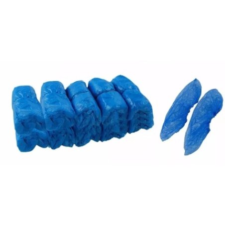 Disposable Shoe Covers Overshoe Waterproof One Size Blue X Pack Of 100