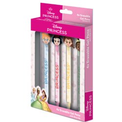PRINCESSES - 4 Stylos à Gel Effaçable Head Topper