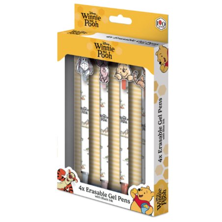 WINNIE L'OURSON - 4 Stylos à Gel Effaçable Head Topper