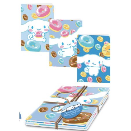 CINNAMOROLL - Set de 3 Livres d'Exercices