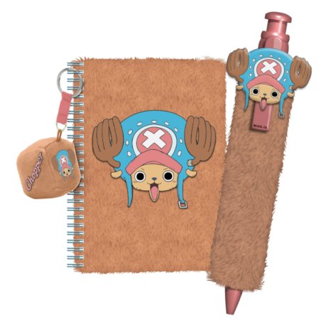 ONE PIECE - Chooper - Set Fuzzy - Notebook Stylo Porte-clé