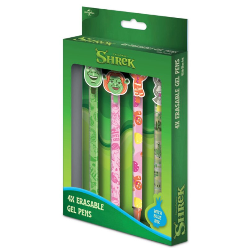 SHREK - 4 Stylos à Gel Effaçable Head Topper