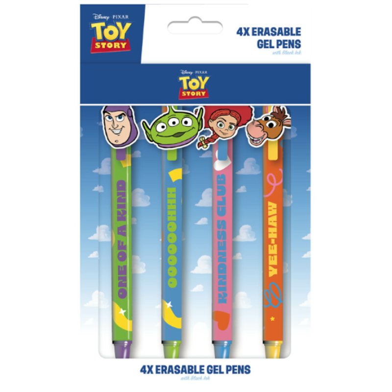 TOY STORY - 4 Stylos à Gel Effaçable Head Topper