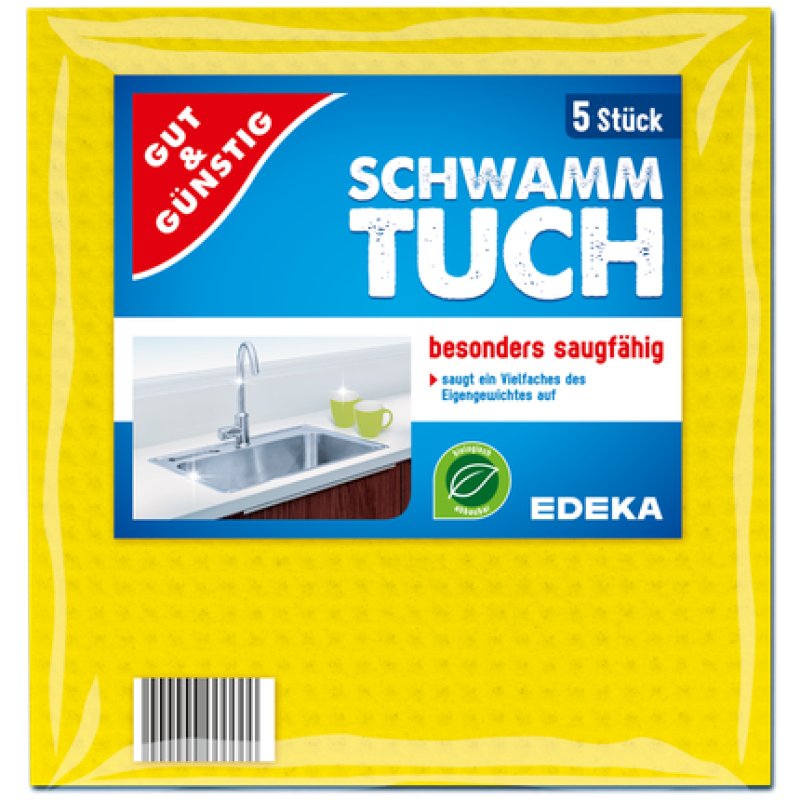 Edeka Sponge Cloths 5 Pieces De 15