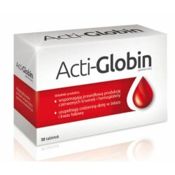 Acti-Globin Iron Supplement with Vitamins, Folic Acid, and Zinc 30 Tablets
